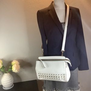 🛍DIANA Fashion White Faux leather 2 way bag🤍